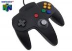 Mario64.nl: Nintendo 64 Controller Black met Nieuw Pookje, Ophalen of Verzenden, Gebruikt
