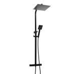 Regendouche Zwart Set | Massief Messing | Premium | OP=OP, Ophalen of Verzenden, Nieuw, Met douche