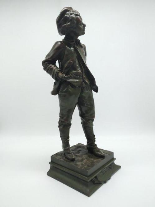 Adrien Etienne Gaudez (1845-1902) - sculptuur, Le Fils, Antiek en Kunst, Antiek | Keramiek en Aardewerk
