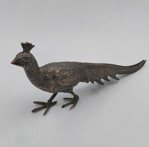 Figuur - Coppia di statuine di pavoni in metallo vintage (2), Antiek en Kunst, Curiosa en Brocante