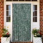 vidaXL Vliegengordijn 100x220 cm chenille groen en wit, Huis en Inrichting, Stoffering | Gordijnen en Lamellen, Verzenden, Nieuw