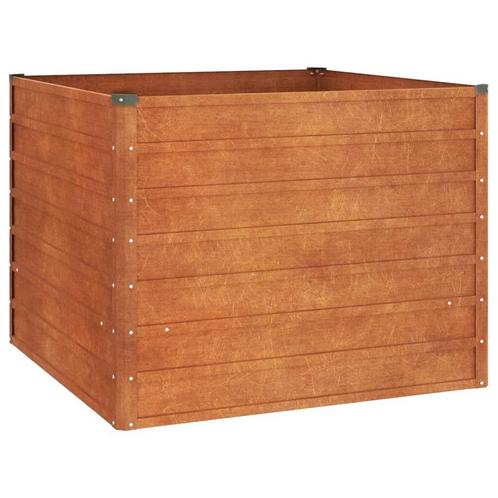 Plantenbak 100x100 Roest - Retourdeal - Balkon/Terras, Tuin en Terras, Bloembakken en Plantenbakken, 60 cm of meer, 100 cm of meer