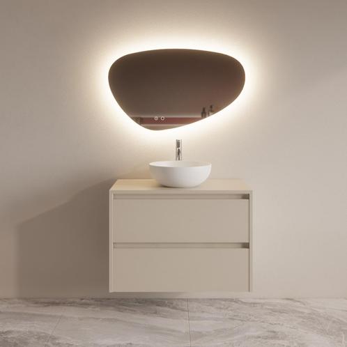 Badmeubelset BWS Riga Met Topplaat 80 cm Kasjmier, Doe-het-zelf en Verbouw, Sanitair, Bad, Nieuw, Ophalen of Verzenden