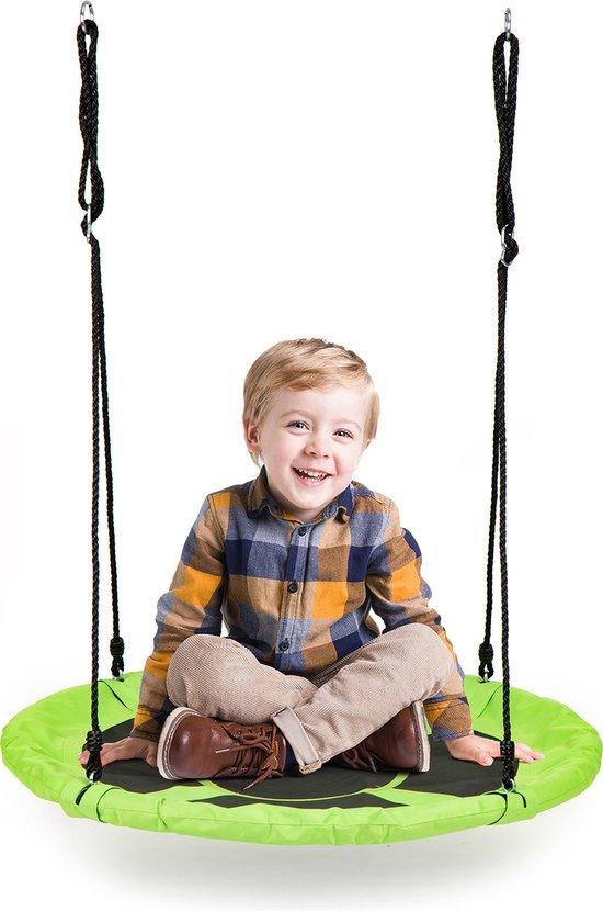 2dekans | Nestschommel Buitenspeelgoed 100 cm groen -, Kinderen en Baby's, Speelgoed | Overig, Zo goed als nieuw, Ophalen of Verzenden