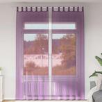vidaXL Gordijnen met lussen 2 st 140x260 cm paars, Huis en Inrichting, Verzenden, Nieuw