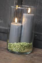 Wax LED kaars Grey 10 x 5 cm, Huis en Inrichting, Woonaccessoires | Kandelaars en Kaarsen, Ophalen of Verzenden, Nieuw