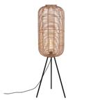 Rotan vloerlamp bruin, Pinar, met schakelaar, Huis en Inrichting, Lampen | Vloerlampen, Nieuw, Ophalen of Verzenden, Landelijk