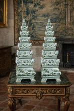 Vaas (2) - Porselein - tulpen vazen-Delft stijl