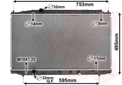 RADIATOR VOOR HONDA ACCORD 2008-2012 19010RL0305, Auto-onderdelen, Airco en Verwarming, Nieuw, Ophalen of Verzenden