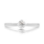 Ring - 18 karaat Witgoud -  0.21ct. tw. Diamant