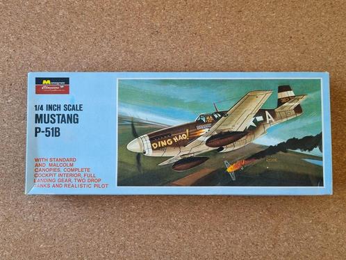 Monogram 85-0136 P-51B Mustang 1:48, Hobby en Vrije tijd, Modelbouw | Vliegtuigen en Helikopters, Verzenden