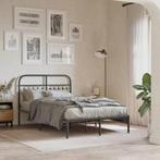 Zwart Bedframe 120x200 | Stevig Staal | Retourdeal, Huis en Inrichting, Zwart, Nieuw, Ophalen of Verzenden, Twijfelaar