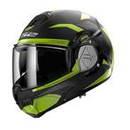 LS2 FF906 Advant Revo Mat Zwart H-V Geel 06 Systeemhelm, Motoren, Systeemhelm, XXL, Nieuw met kaartje, Overige merken