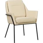 Leren eetkamerstoel Mix - Toledo Betulla (crème) - Poten, Huis en Inrichting, Stoelen, Ophalen of Verzenden, Nieuw, Leer, Bohemian, Industrieel, Modern, Scandinavisch