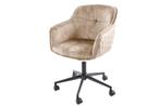 In hoogte verstelbare design bureaustoel EUPHORIA champagne, Huis en Inrichting, Stoelen, Ophalen of Verzenden, Nieuw