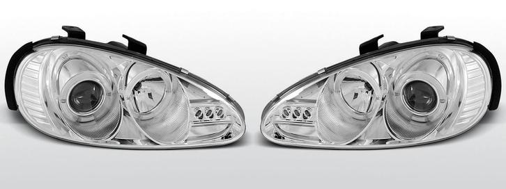 Koplampen Angel Eyes | Mazda Mx3 1991-1998 | chroom, Auto-onderdelen, Verlichting, Nieuw, Verzenden