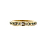 Gouden rijring met diamant 14 krt, Sieraden, Tassen en Uiterlijk, Ringen, Ophalen of Verzenden, Nieuw