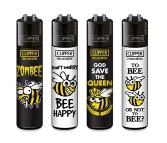 Clipper aansteker - Printed Bees - CP11 (4 stuks), Verzamelen, Rookartikelen, Aanstekers en Luciferdoosjes, Nieuw, Verzenden