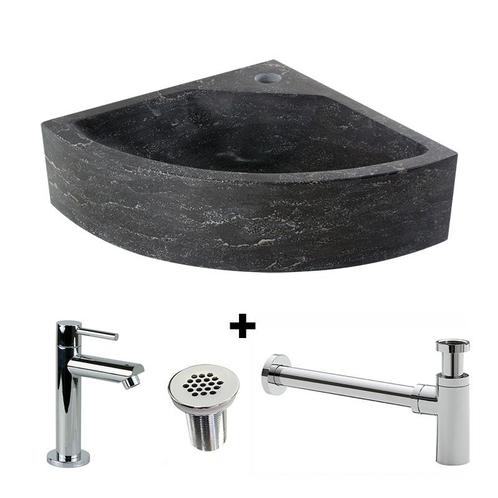 Fontein hardsteen Saniflex Corner, Doe-het-zelf en Verbouw, Sanitair, Nieuw, Verzenden