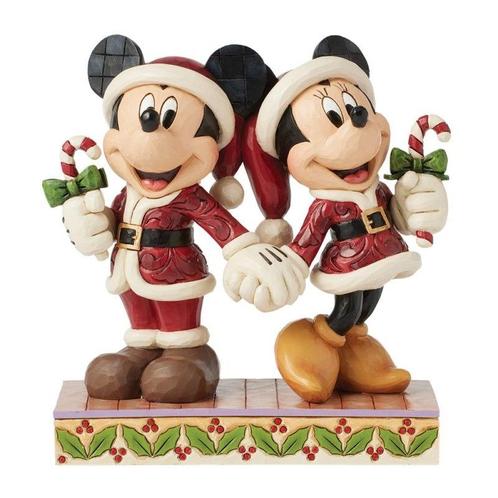Mickey en Minnie Mouse Candy Cane Christmas 16 cm, Verzamelen, Disney, Nieuw, Ophalen of Verzenden