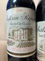 1989 & 4x 1976 Château Ripeau - Saint-Émilion Grand Cru, Verzamelen, Wijnen, Nieuw