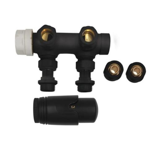 Radiator Aansluitset Sanilux Thermostatisch Midden Haaks Mat, Doe-het-zelf en Verbouw, Sanitair, Overige typen, Nieuw, Ophalen of Verzenden