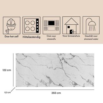 Wandpaneel Isodeco Rosseta Stone 120x260 cm SPC Mat Marmer beschikbaar voor biedingen