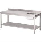 Werktafel RVS met spoelbak, Verzenden, Nieuw in verpakking