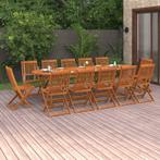 vidaXL 13-delige Tuinset 280x90x75 cm massief acaciahout, 2 zitplaatsen, Nieuw, Tuinset, Verzenden