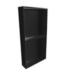 In Of Opbouwnis BWS 89.5x29.5x8 cm met 2 Schappen Mat Zwart, Ophalen of Verzenden, Nieuw, Bad