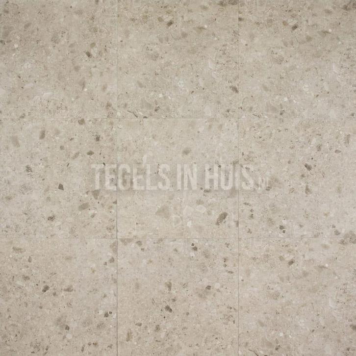 Vloertegel / wandtegel g-stone terrazzo zand 90x90 r10, Doe-het-zelf en Verbouw, Tegels, Vloertegels, Nieuw, 10 m² of meer, Keramiek
