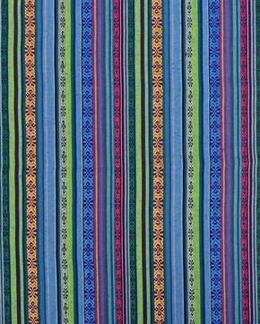 Polyester Ibiza Mexico Blauw/Groen, Hobby en Vrije tijd, Stoffen en Lappen, Groen, Nieuw