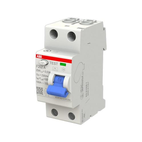 ABB Aardlekautomaat 2P 25A 30mA - F202 A-25/0.03 - Type A, Doe-het-zelf en Verbouw, Overige Doe-het-zelf en Verbouw, Nieuw, Verzenden