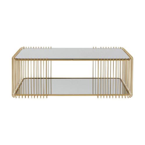 *WOONWINKEL* Kare Design Wire Double Rechthoekige Salontafel, Huis en Inrichting, Tafels | Salontafels, Nieuw, Verzenden