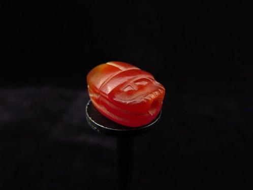 Oud-Egyptisch Kornalijn Scarab - 1.2 cm (Zonder, Antiek en Kunst, Antiek | Overige Antiek