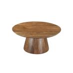 Salontafel Mangohout Salontafel Mick Rond 80 cm, Verzenden, Rond, Nieuw, Industriële meubels