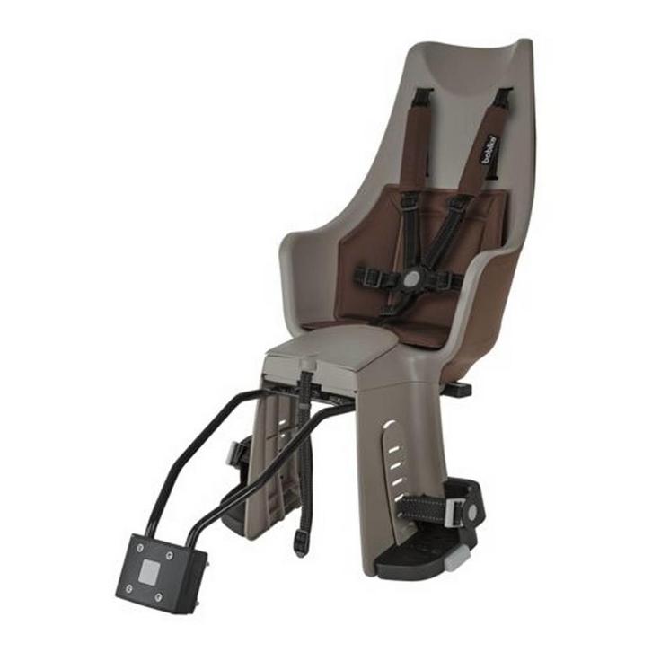 Bobike maxi Exclusive Plus Toffee Brown achterstoeltje incl., Fietsen en Brommers, Fietsaccessoires | Fietsstoeltjes, Nieuw, Verzenden