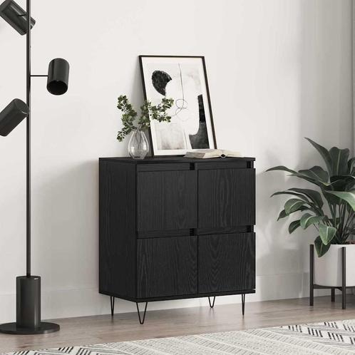 vidaXL Dressoir Zwart 60 x 35 x 70 cm Bewerkt hout, Huis en Inrichting, Kasten | Dressoirs, Nieuw, Minder dan 50 cm, Verzenden