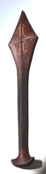 Vechtclub met inlay op Santa Catalina Island. - super -, Antiek en Kunst, Kunst | Niet-Westerse kunst