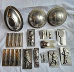 Verschillende chocoladevormen en bonbonvormen, gebruikt door