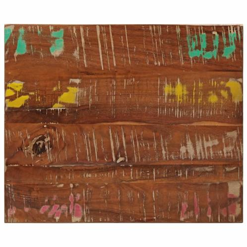 vidaXL Tafelblad rechthoekig 60x50x2,5 cm massief gerecycled, Huis en Inrichting, Tafels | Eettafels, Nieuw, Verzenden