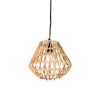 Landelijke hanglamp bamboe met wit - Canna Diamond, Huis en Inrichting, Lampen | Hanglampen, Nieuw, Landelijk, 75 cm of meer