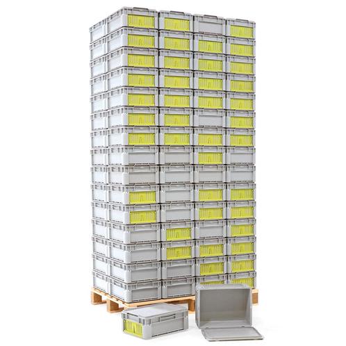 Gebruikte euronorm stapelbakken palletaanbieding alle wanden, Doe-het-zelf en Verbouw, Kratten en Dozen, Gebruikt, Ophalen of Verzenden