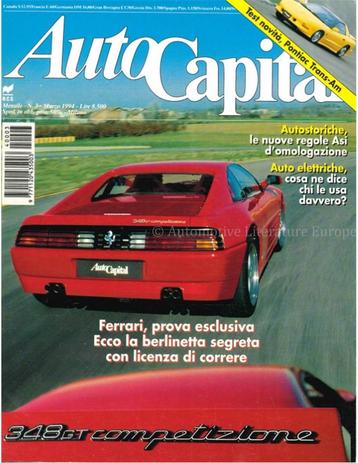 1994 AUTOCAPITAL MAGAZINE 03 ITALIAANS beschikbaar voor biedingen