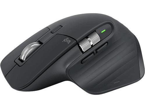 Logitech -  Mx Master 3s  - Grijs, Computers en Software, Muizen, Rechtshandig, Ergonomisch, Draadloos, Nieuw, Muis, Verzenden