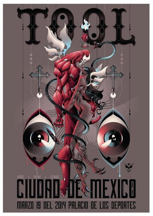 Posters - Poster Tool - Ciudad de Mexico, Verzamelen, Muziek, Artiesten en Beroemdheden, Zo goed als nieuw, Verzenden