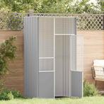 vidaXL Vogelkooi 115x78x200 cm gegalvaniseerd staal grijs, Dieren en Toebehoren, Verzenden, Nieuw