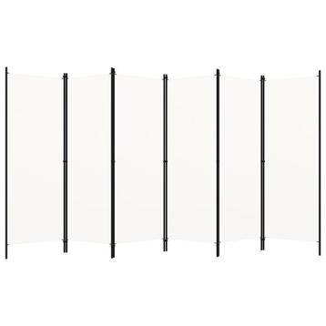 Kamerscherm 6 Panelen Wit | Tweedekansje | OP=OP beschikbaar voor biedingen