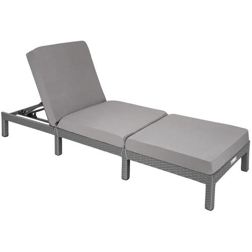 Wicker ligbed Sofia - grijs, Tuin en Terras, Tuinsets en Loungesets, Verzenden