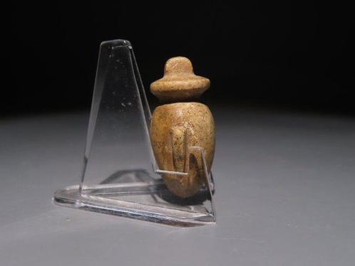 Oud-Egyptisch Faience Ib Amulet. Late Period, 664 - 323, Verzamelen, Mineralen en Fossielen